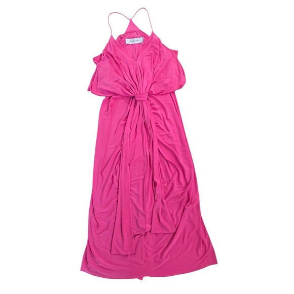 T Bags Los Angeles Womens V-Neck Sleeveless Knot Dress Pink Size Small Misa - Picture 11 of 12